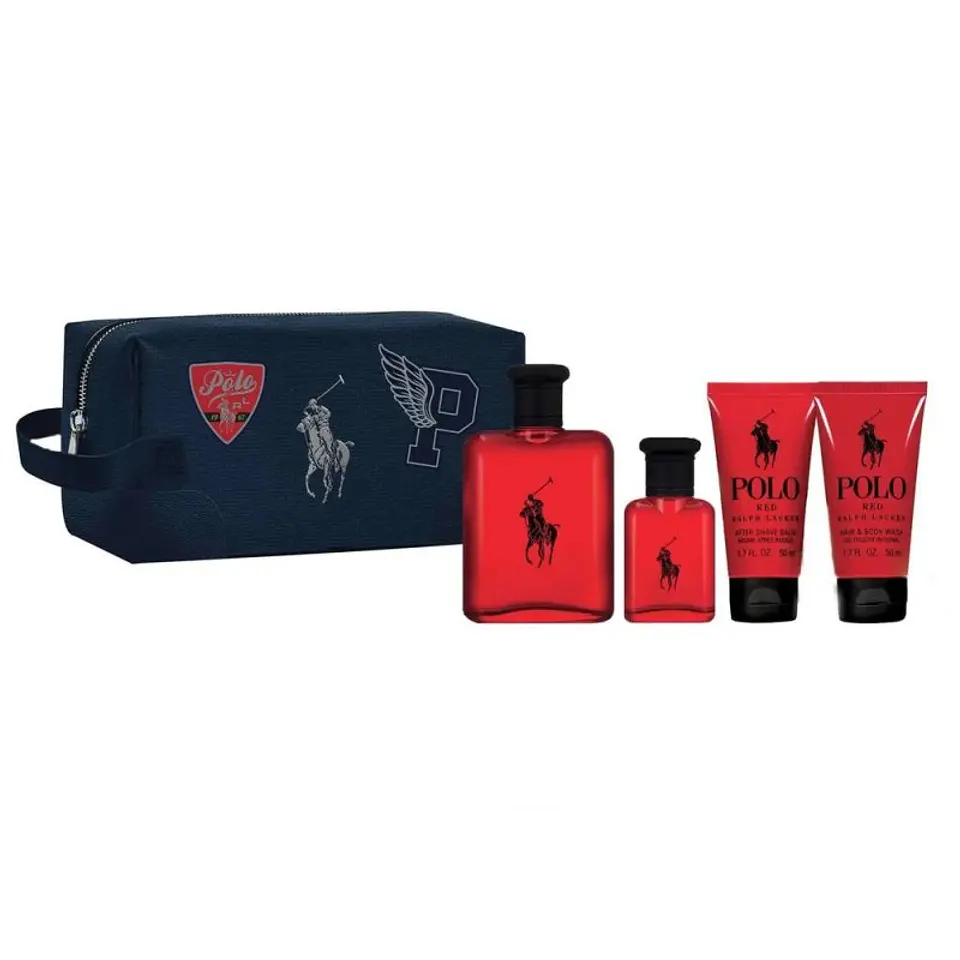 Polo Red 125 ml EDT + 40 ml + After Shave + Shower Gel + Bolso 1