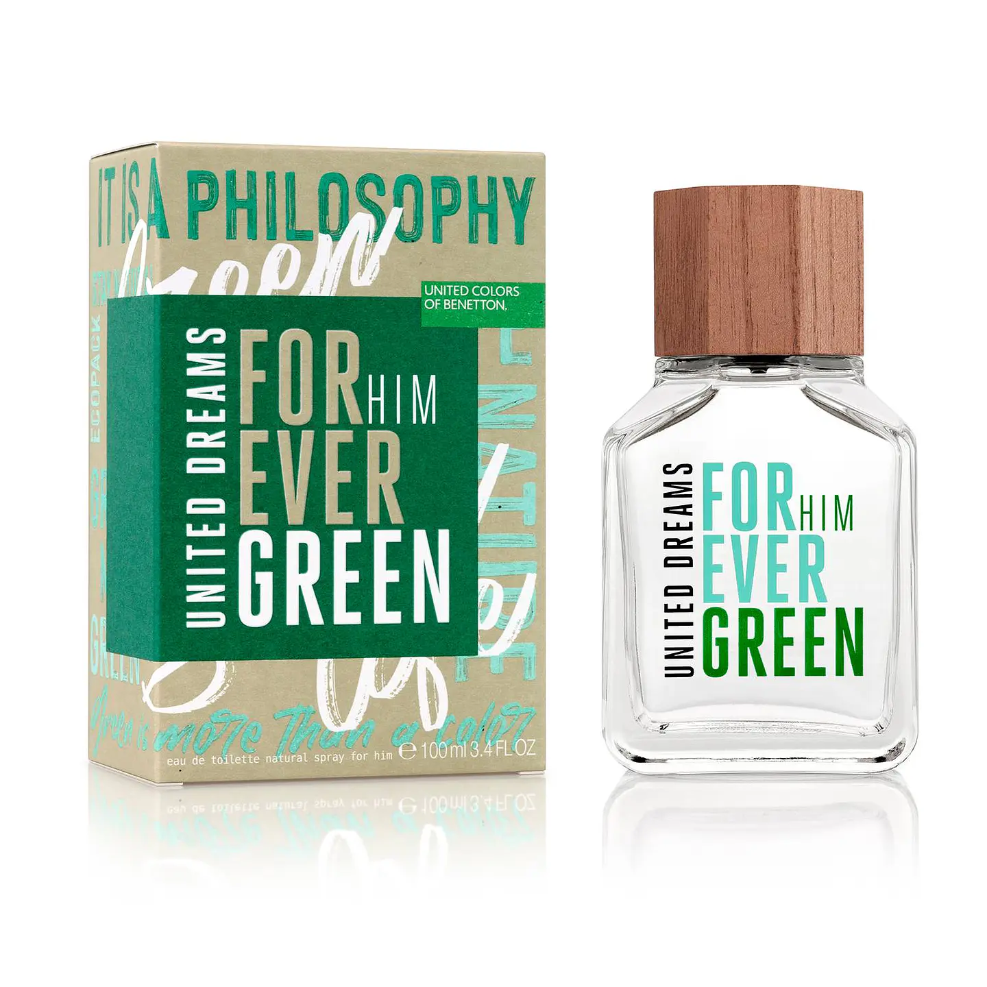 Benetton Forever Green Man 100 Ml EDT 1