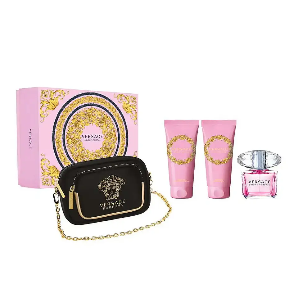 Versace Bright Crystal 90 ml + Body Lotion + Shower Gel + Cartera 1