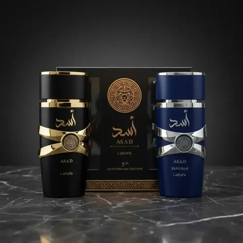  Lattafa Asad 100 ml EDP + Asad Zanzibar 100 ml EDP  2