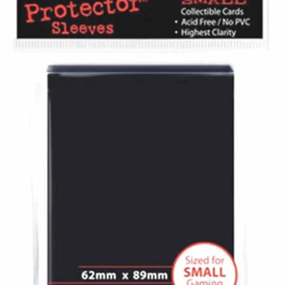 Protector de Cartas Pequeño Negro 3
