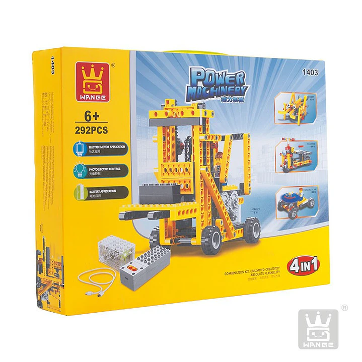 Grua Electrica Armable 4 en 1 292 pzas. 1