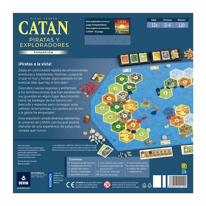 Catan Expansión Piratas y Exploradores 3