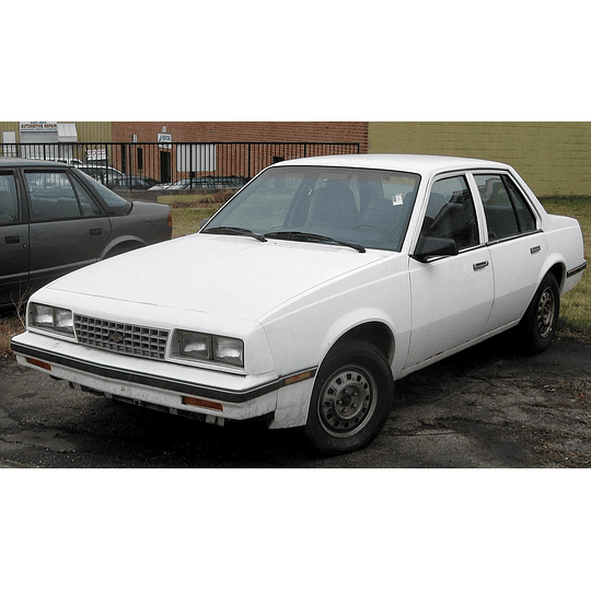 Manual De Taller Chevrolet Cavalier (1982–1987) Ingles