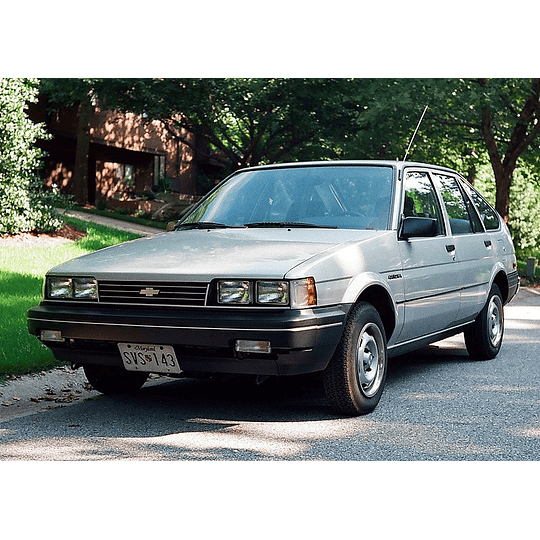 Manual De Taller Chevrolet Nova (1984–1988) Ingles