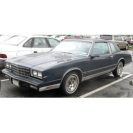 Manual De Taller Chevrolet Monte Carlo (1981–1988) Ingles