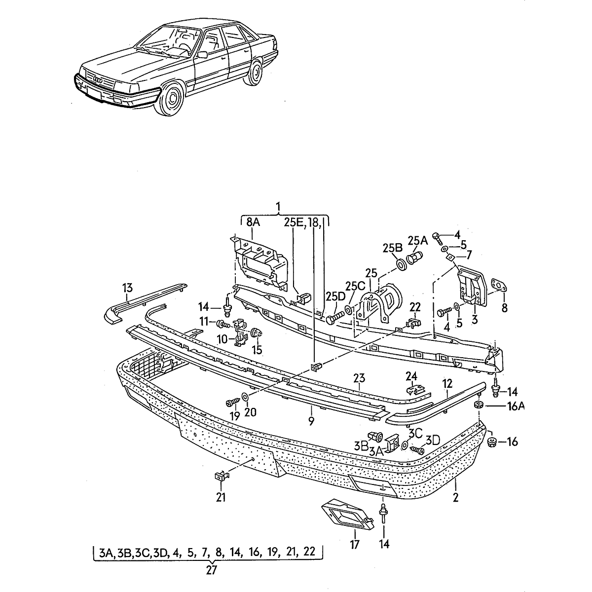 Manual De Despiece Audi 100 (1982–1991) Español