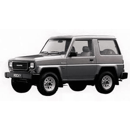 Manual De Taller Daihatsu Rocky (1984-1998) Ingles