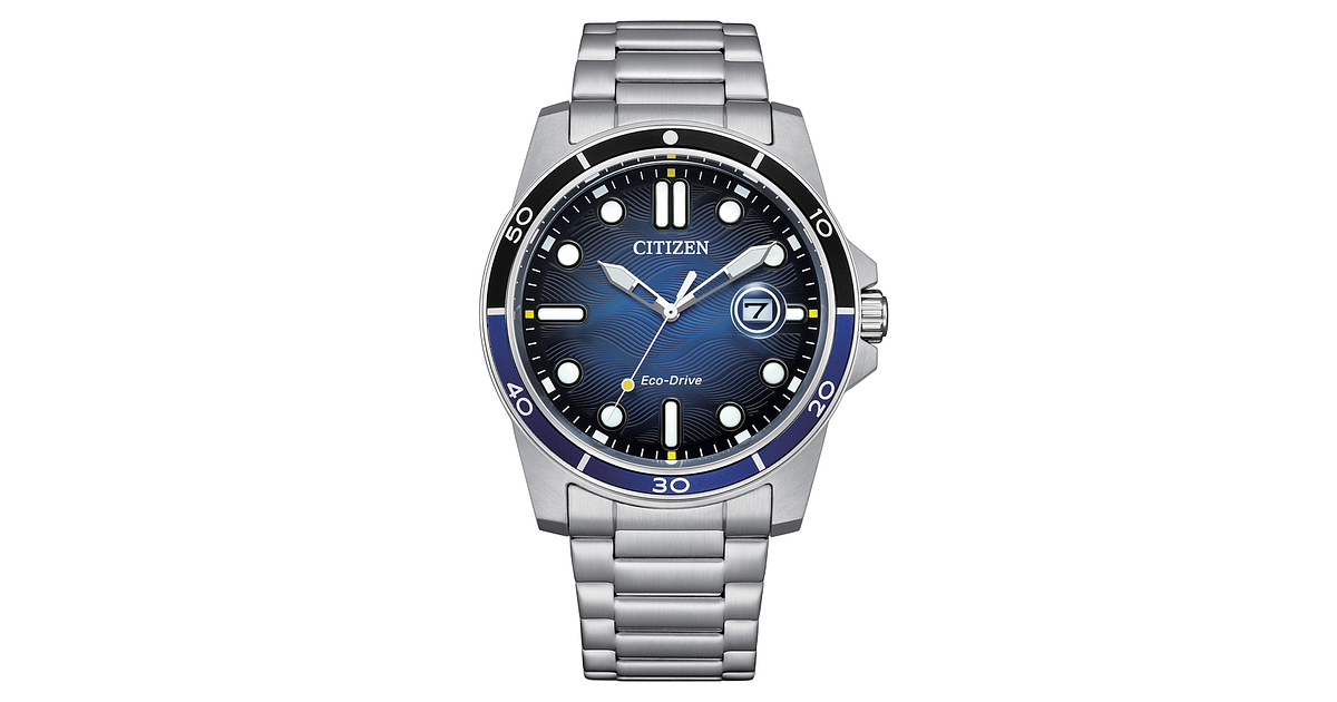 ひー9282cmブルーAM CITIZEN BL5490-09M ブルー ソーラー 10気圧 クロノグラフ アラーム