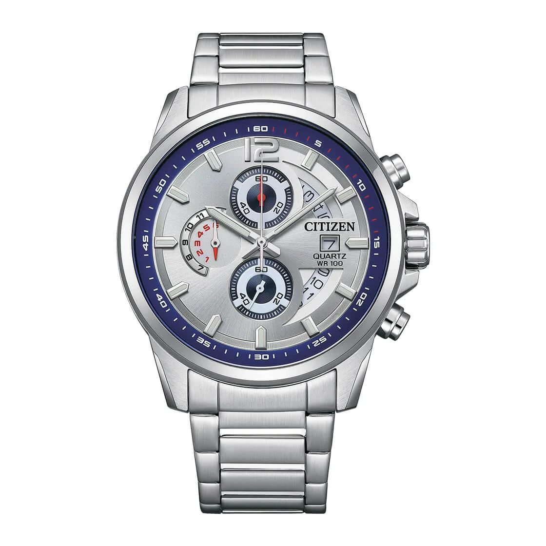 CITIZEN クロノグラフ シルバー Citizen AN3690-56B Cronógrafo Acero Plateado | Deportivo