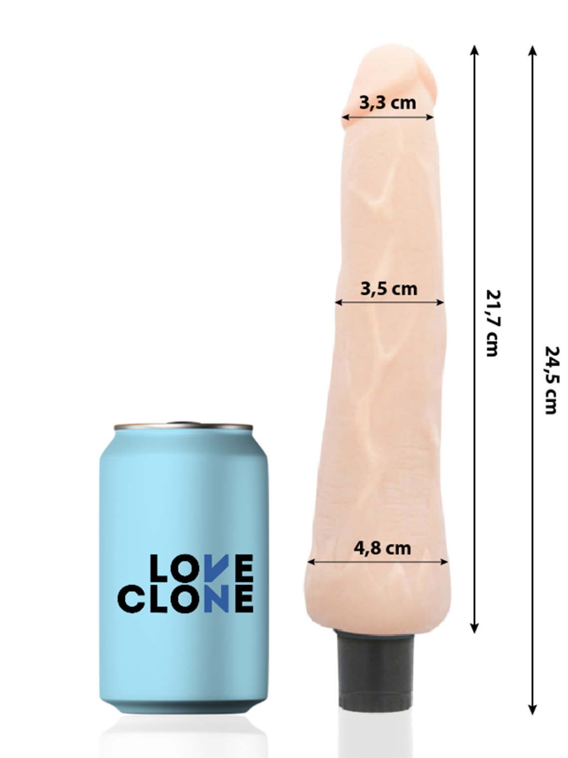 LOVECLONE - RAGNAR VIBRADOR REALISTA AUTOLUBRIFICANTE 2