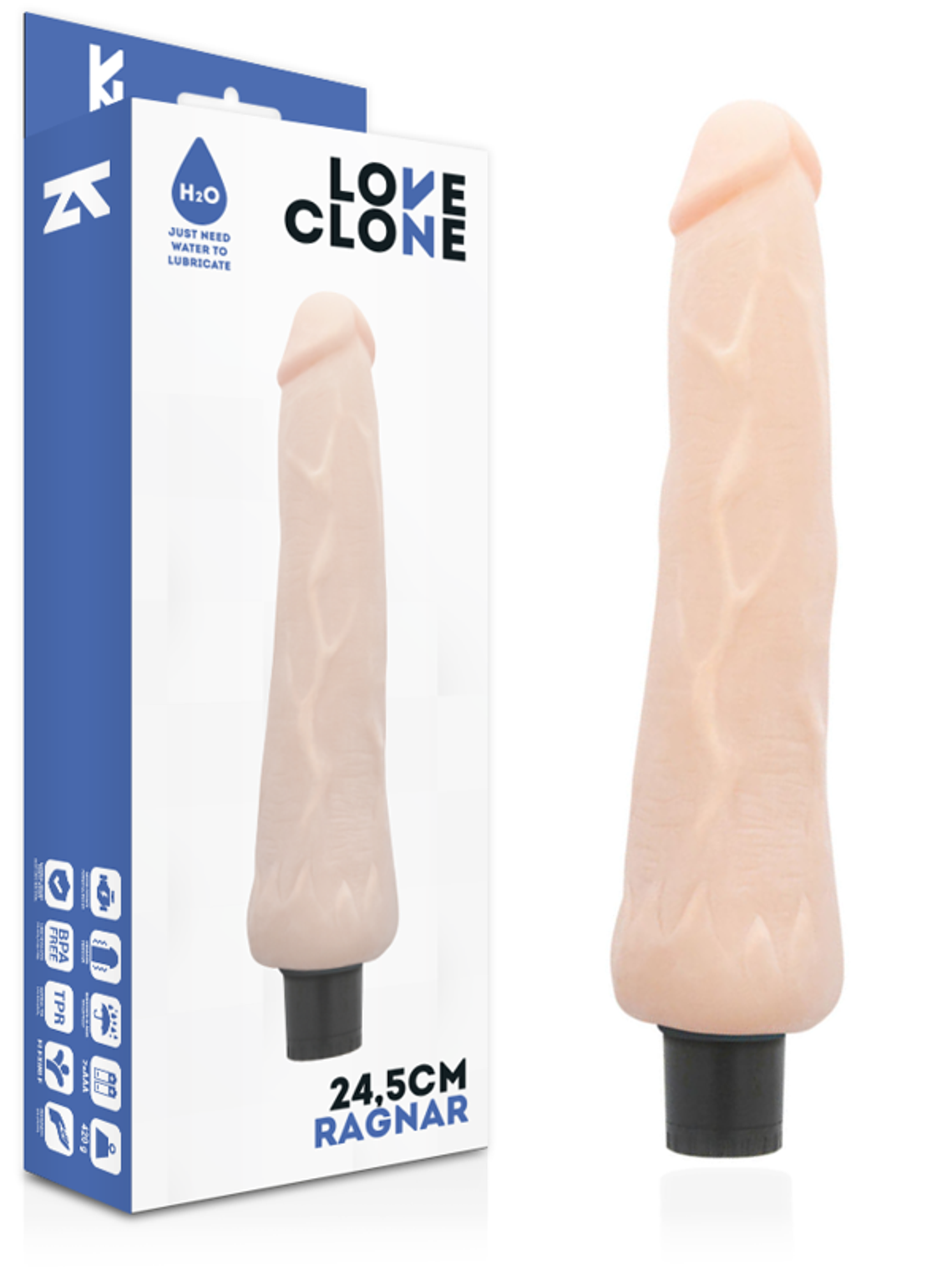LOVECLONE - RAGNAR VIBRADOR REALISTA AUTOLUBRIFICANTE 4