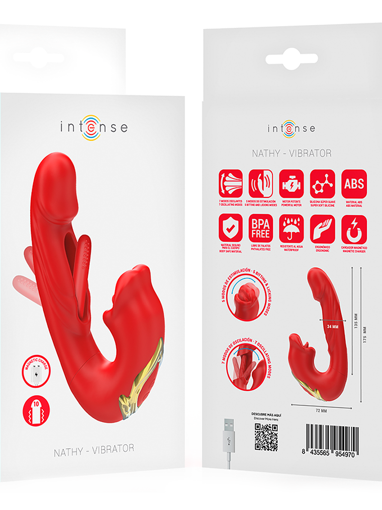 INTENSO - NATHY VIBRADOR DUPLO COM BOCA 7