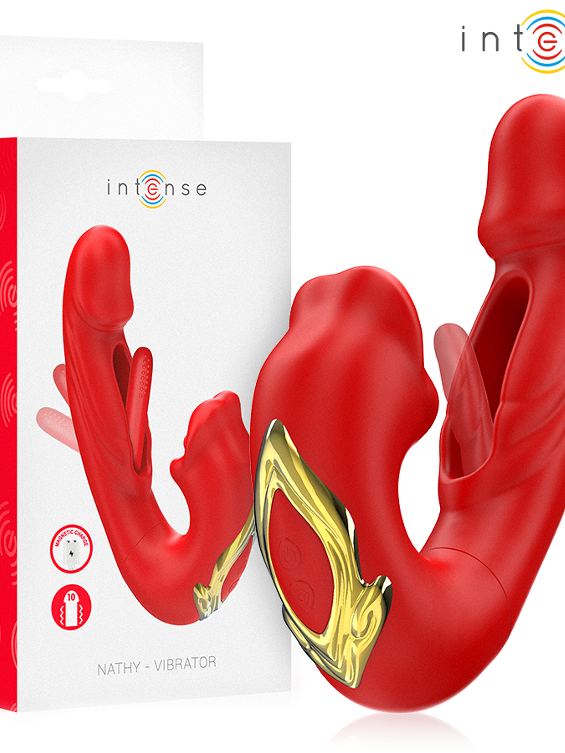 INTENSO - NATHY VIBRADOR DUPLO COM BOCA 8