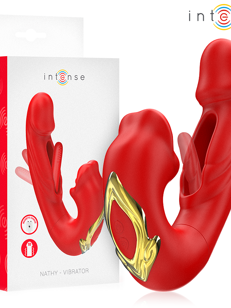 INTENSO - NATHY VIBRADOR DUPLO COM BOCA 8