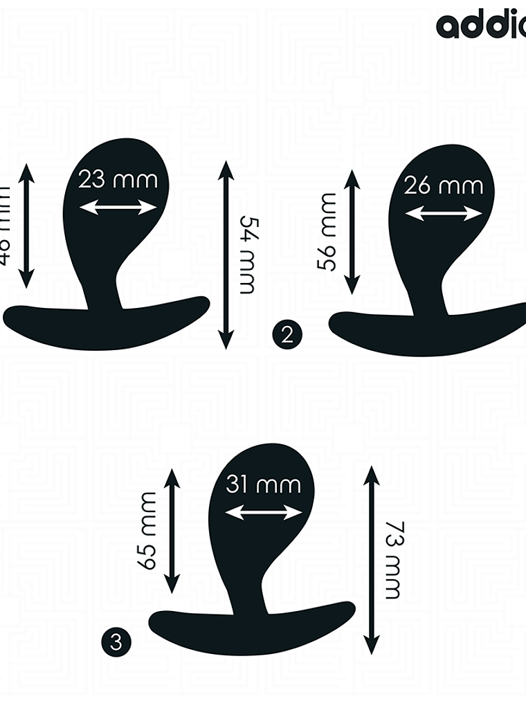 CONJUNTO DE 3 PLUG ANAL DE SILICONE MODELO 3 2