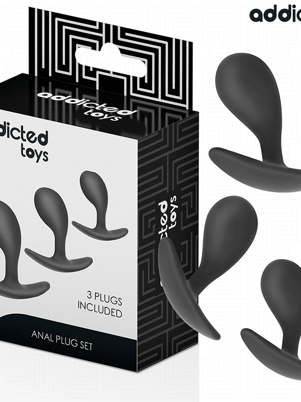 CONJUNTO DE 3 PLUG ANAL DE SILICONE MODELO 3 1