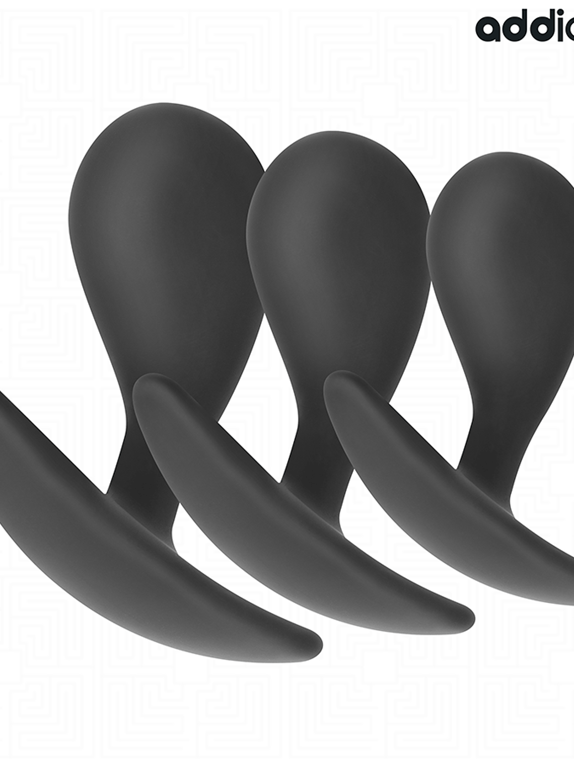 CONJUNTO DE 3 PLUG ANAL DE SILICONE MODELO 3 6