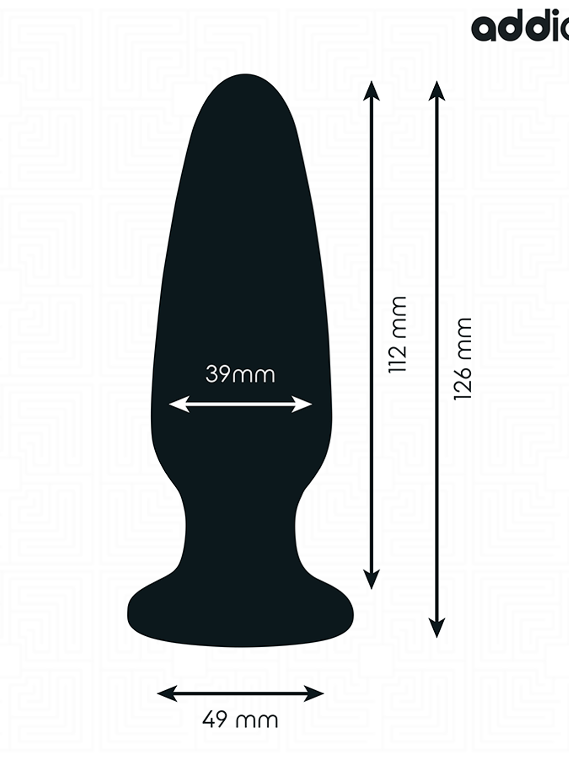 PLUG ANAL COM JOIA DE SILICONE TAMANHO L 12,6 CM 2
