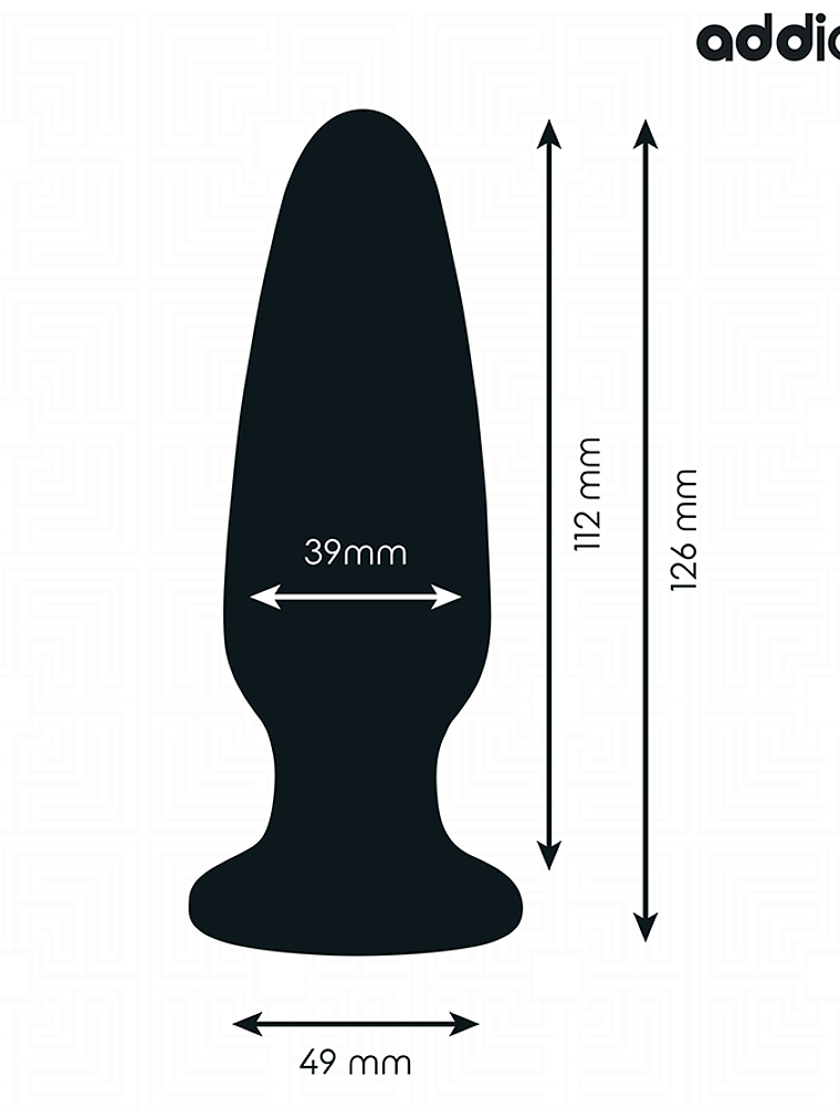 PLUG ANAL COM JOIA DE SILICONE TAMANHO L 12,6 CM 2