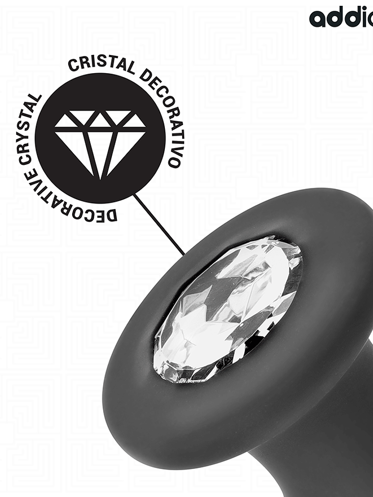 PLUG ANAL COM JOIA DE SILICONE TAMANHO L 12,6 CM 4