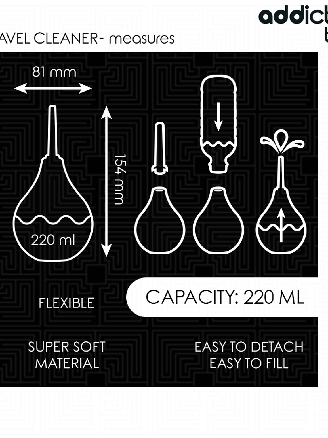 LIMPADOR ANAL DE VIAGEM TAMANHO L 220 ML 2