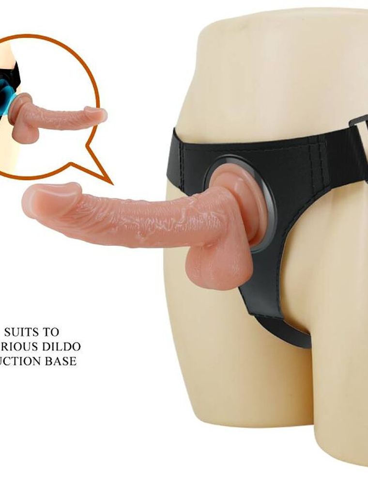 ARNÊS UNIVERSAL -COM DILDO - KEVIN 19 CM NATURAL 2
