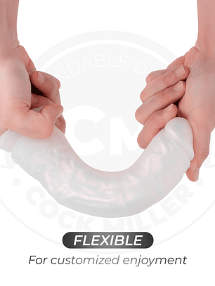 DILDO COM VENTOSA, LUZES E VIBRAÇÃO