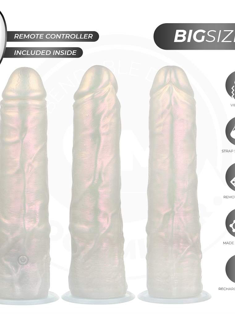 DILDO COM VENTOSA, LUZES E VIBRAÇÃO 6