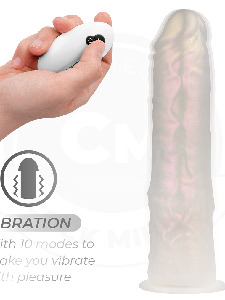 DILDO COM VENTOSA, LUZES E VIBRAÇÃO 7