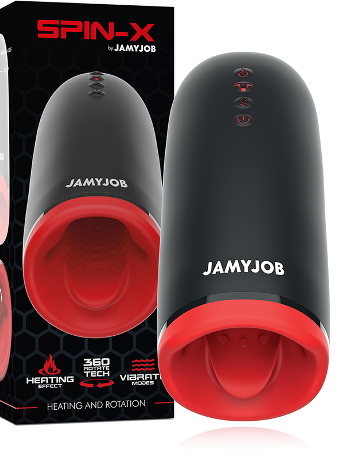 Masturbador de aquecimento e rotação 3