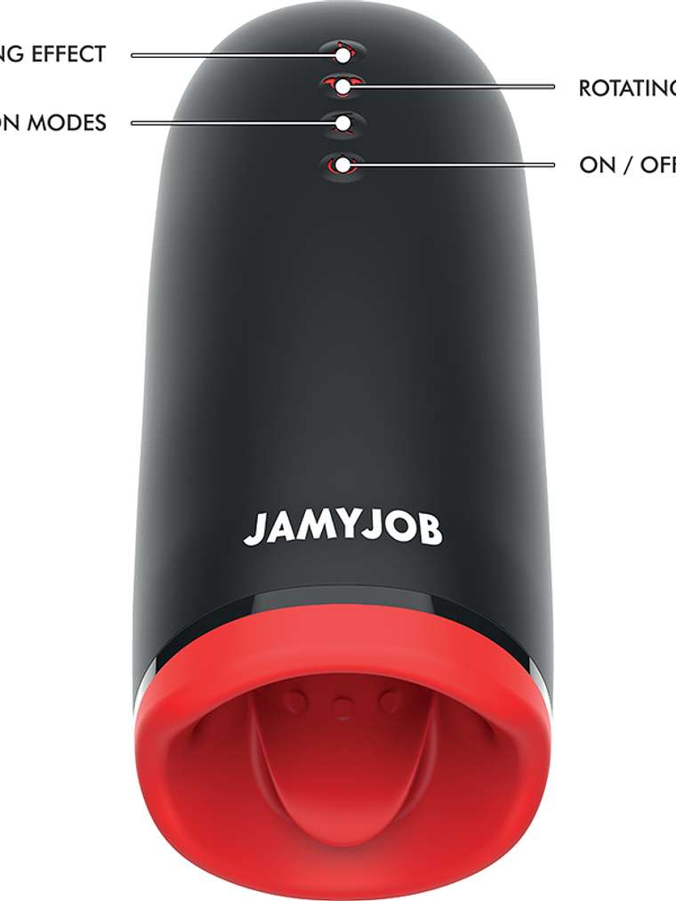 Masturbador de aquecimento e rotação 8