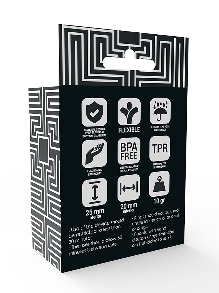 Conjunto de 3 Anéis de Pênis Pretos  5