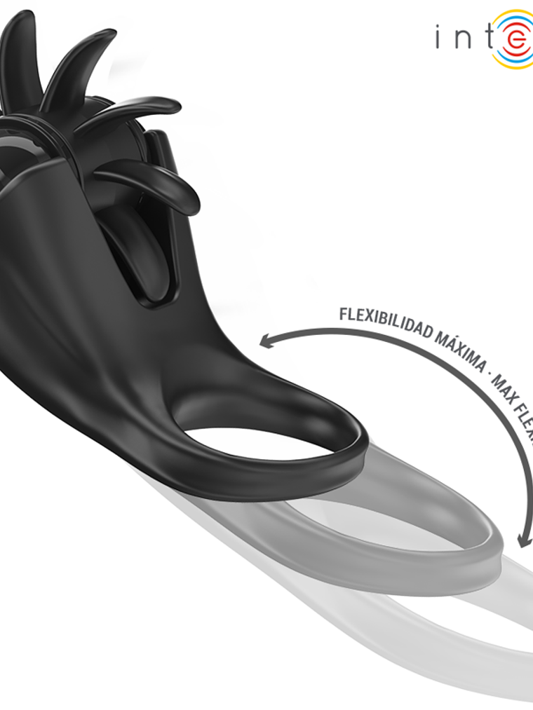 ANEL VIBRATÓRIO MABEL 10 VIBRAÇÕES COM ESTIMULADOR DE CLITÓRIS PRETO 5