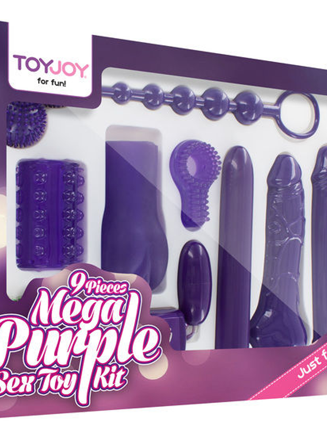 KIT DE BRINQUEDOS SEXUAIS MEGA ROXO  3