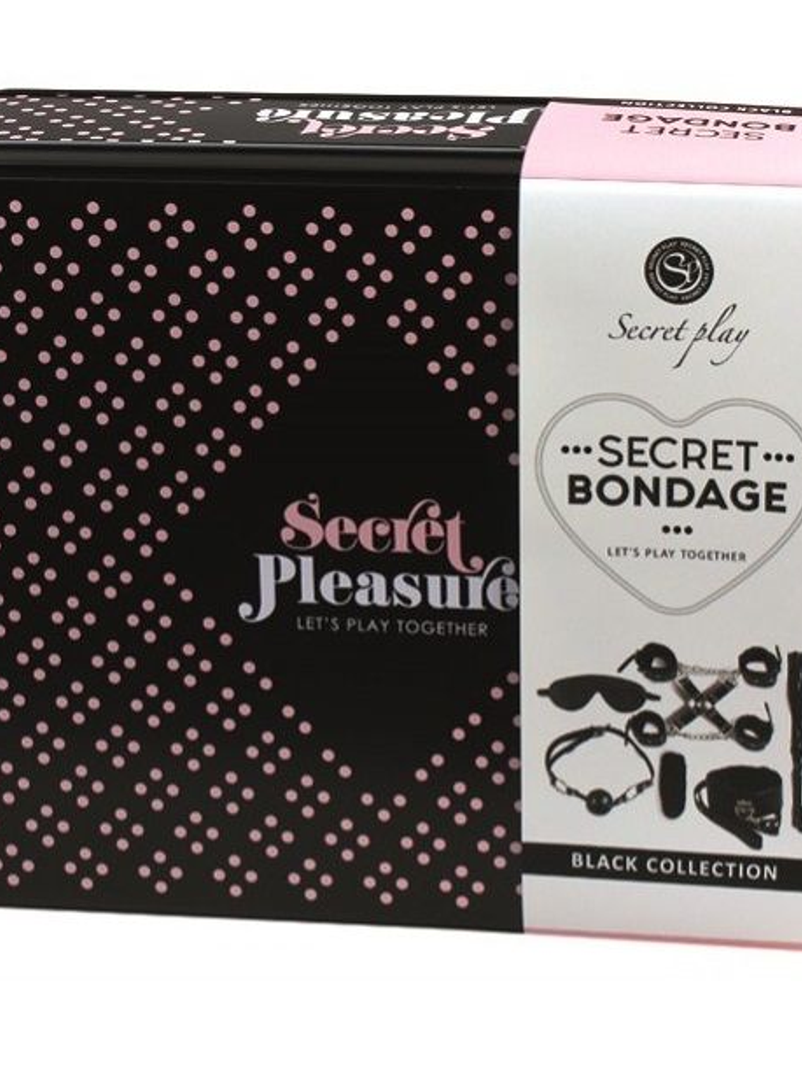 CONJUNTO BDSM 8 PEÇAS PRETO 1