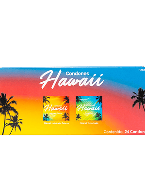 Condones Hawaii Lubricado x  3 Unidades