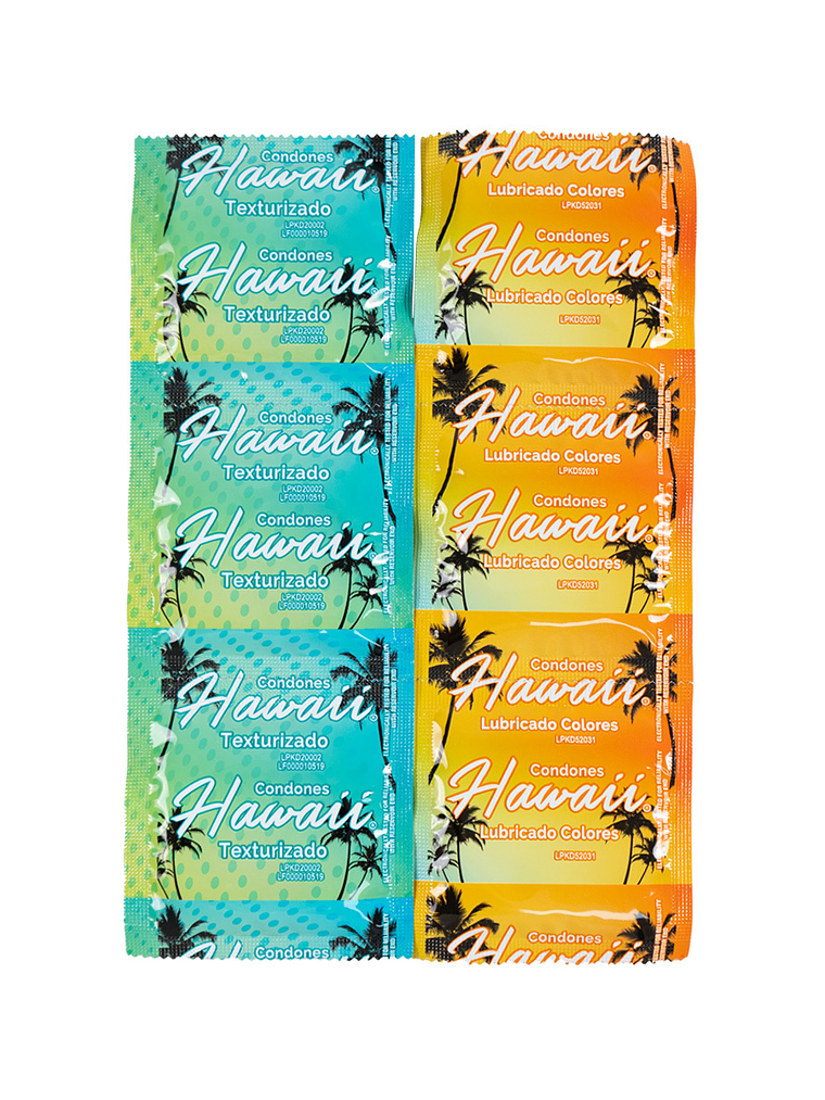 Condones Hawaii Texturizado x  3 Unidades 4
