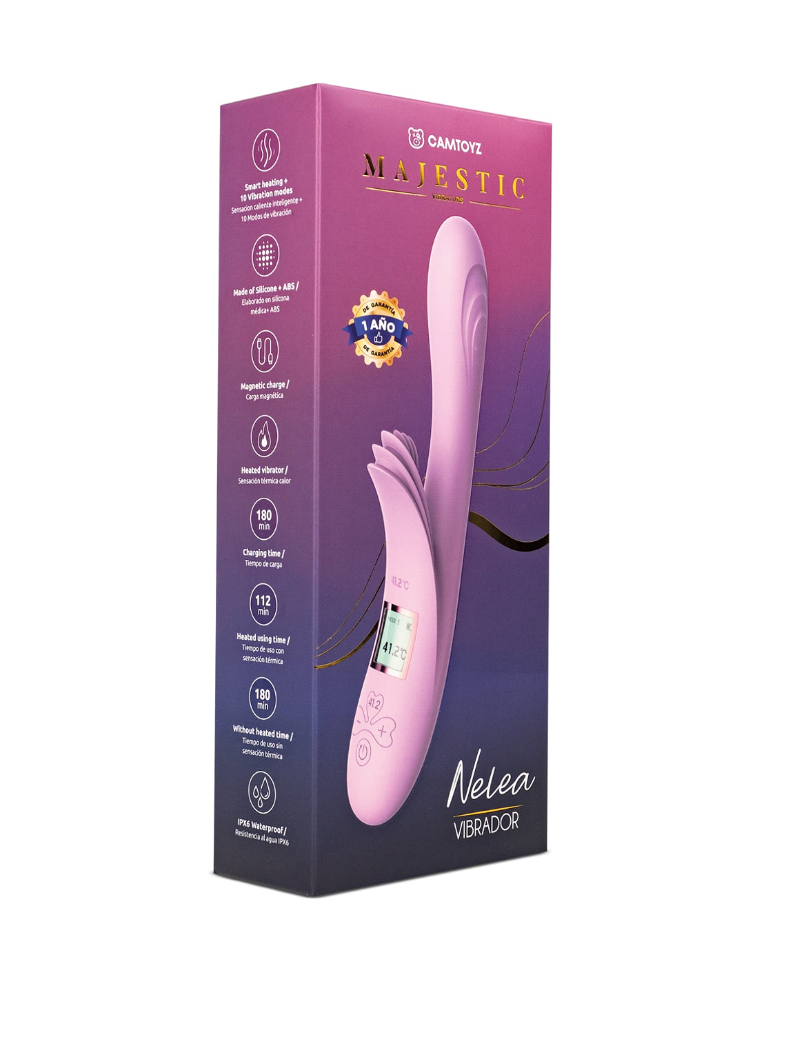 Vibrador Doble Nelea Rosado 6
