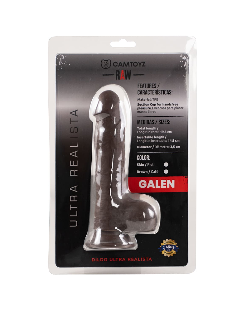 Dildo Ultra Realista Galen Cafe 2