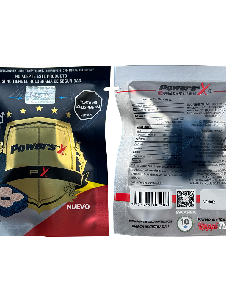 Pastillas Power Sex  x 4 unidades 4