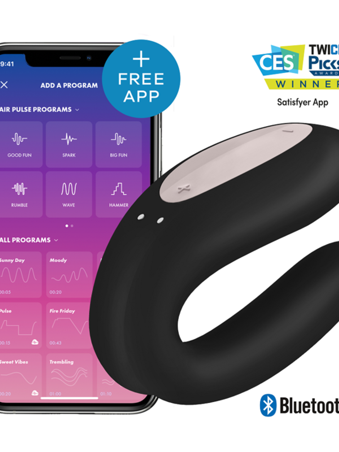 Satisfyer Double Joy Morado 21