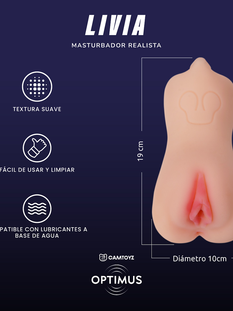 Masturbador Realista Livia Camtoyz 8
