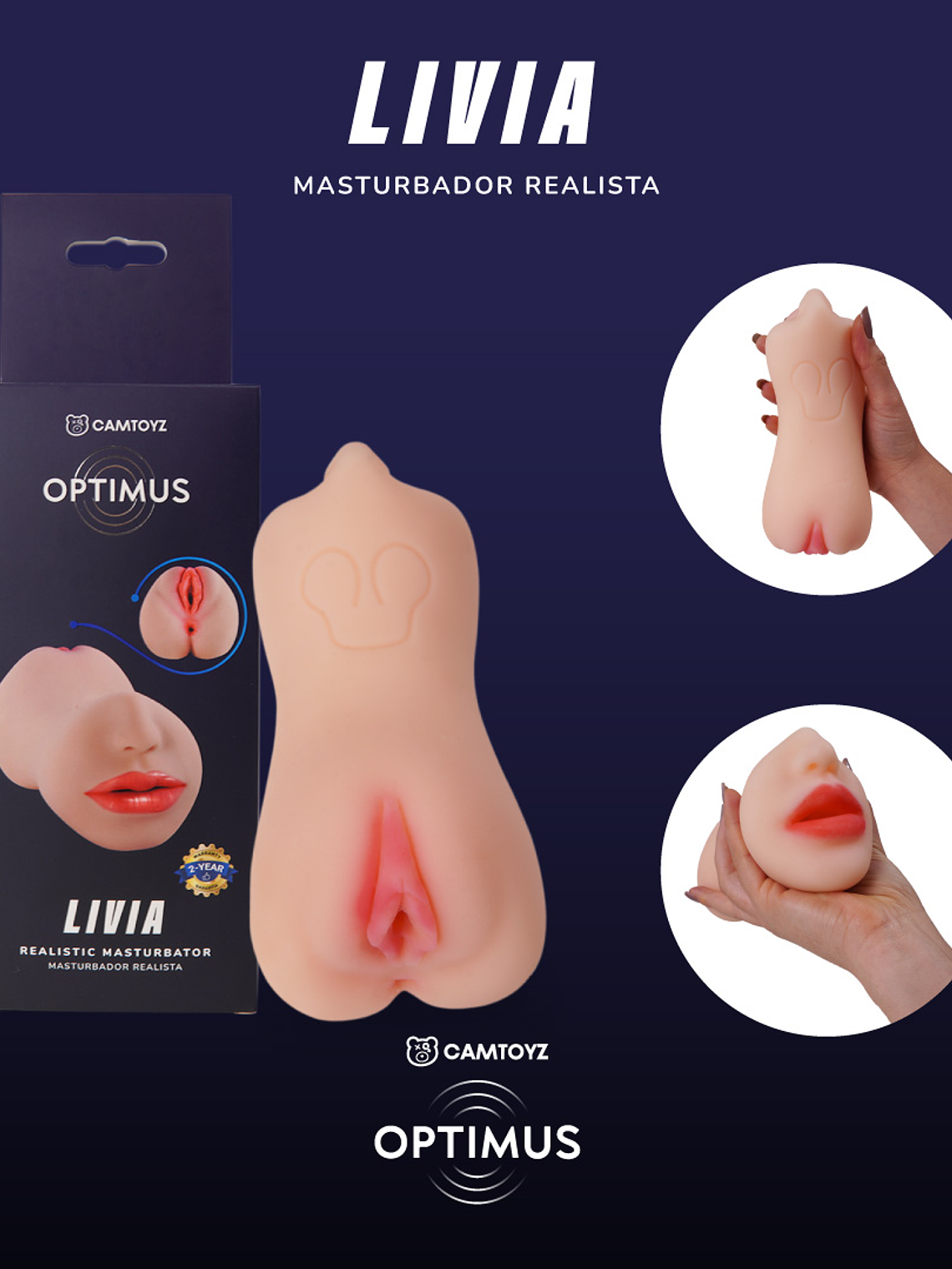 Masturbador Realista Livia Camtoyz 9