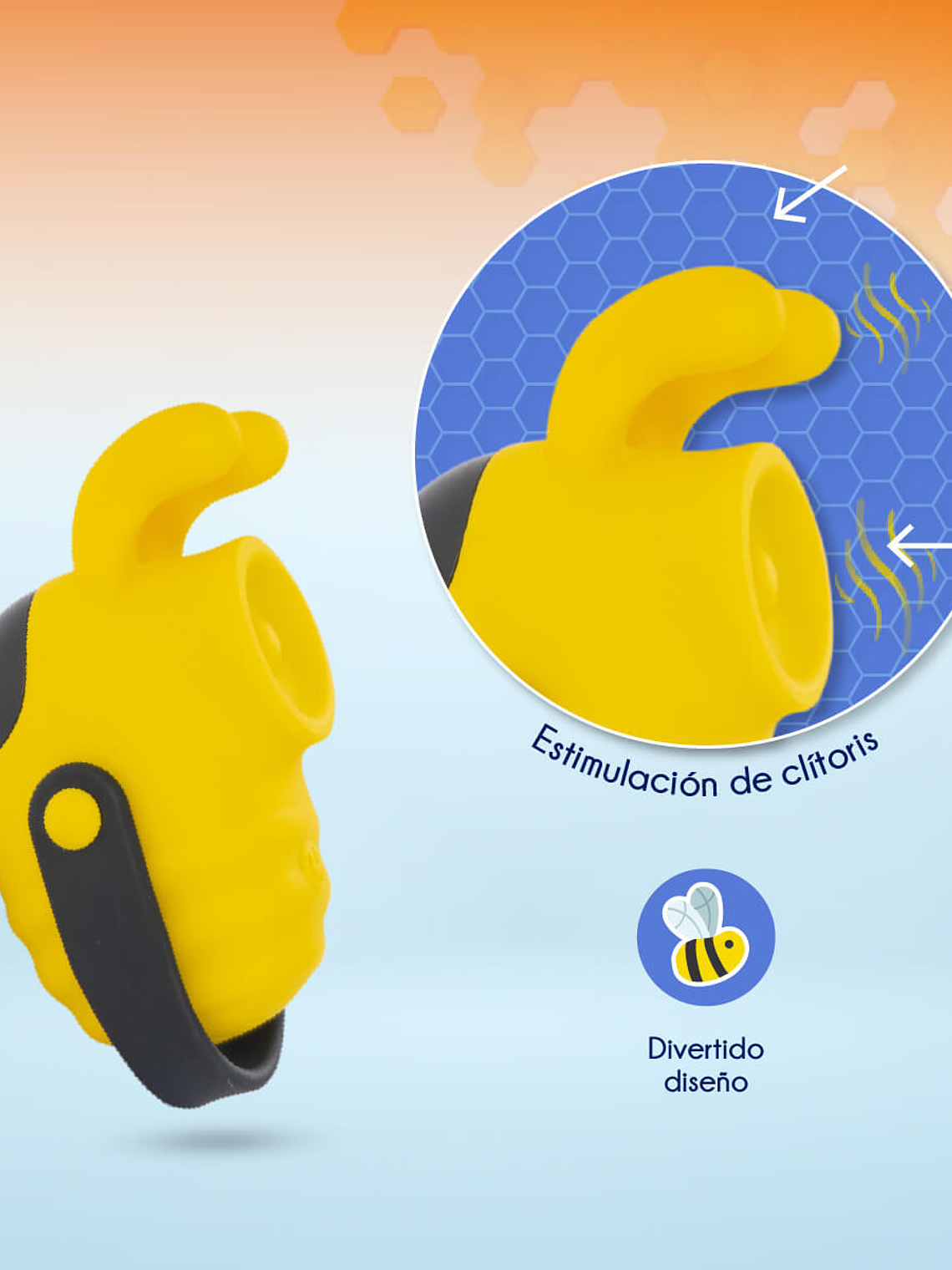 VIBRADOR BUMBLE BEE AMARILLO 7