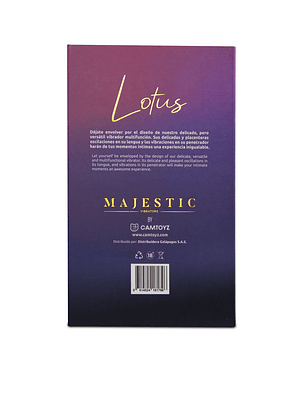 Vibrador con bala Lotus Rojo