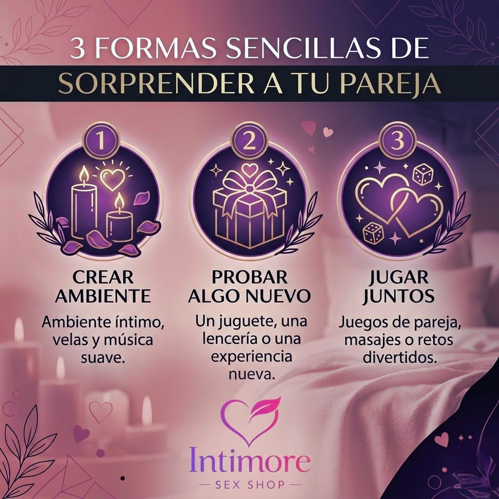 3 formas sencillas de sorprender a tu pareja y salir de la rutina