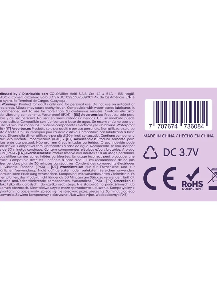 Vibrador Aselia Majestic Morado 9