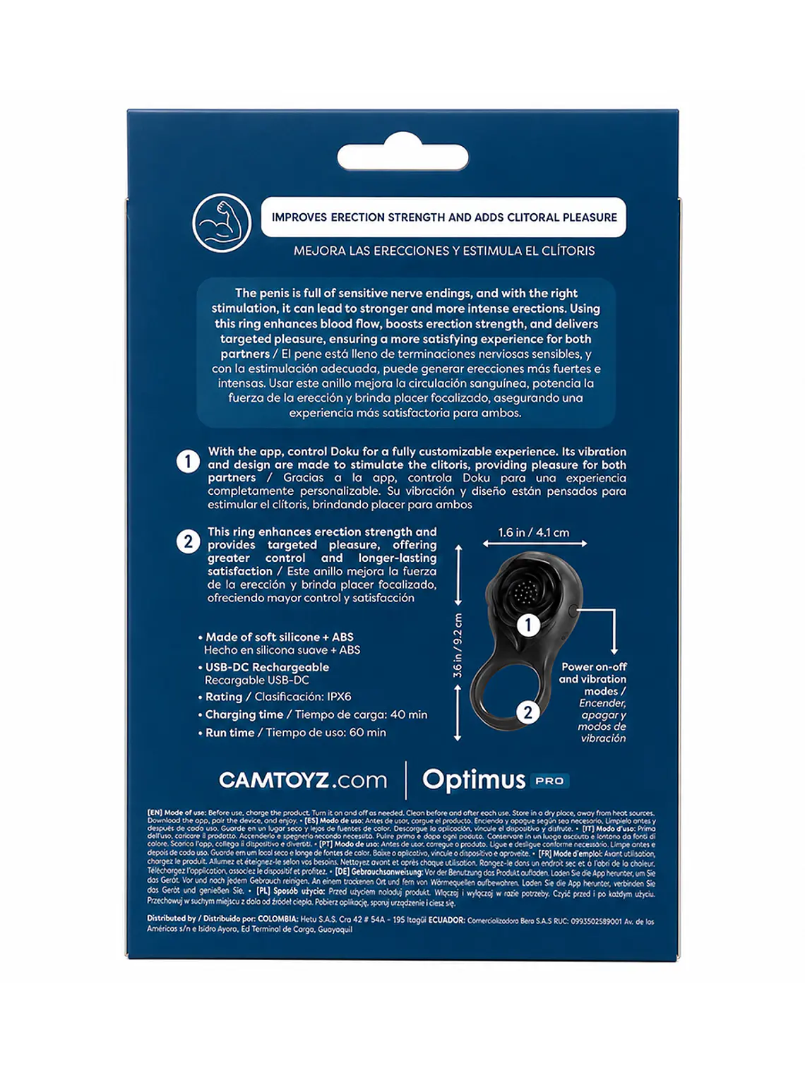 Anillo Vibrador Doku Optimus Pro 4