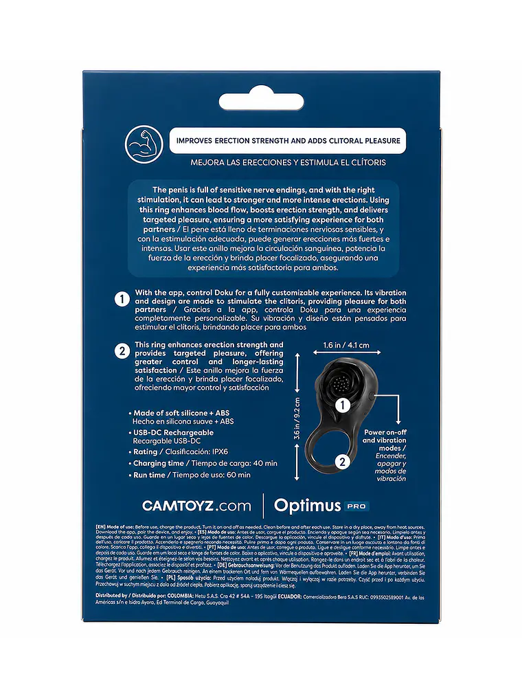 Anillo Vibrador Doku Optimus Pro 4